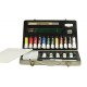 28-Piece Studio Acrylic Colors Set, Integrated Metallic Bag, Pebeo French